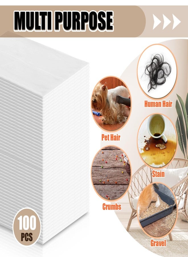 FillTouch 100 Counts Sweeper Wet Mopping Cloths 17.7 x 11.8'' X Large Wet Mop Pads Refills XL Disposable Floor Wipes Duster for Sweeping Scrubbing Cleaning Dry Wood Hardwood Tile - Image 3